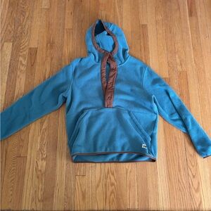 The North Face Teal and Tan Fleece Jacket